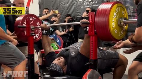 He benched 1,120-pounds (508 kilograms) while wearing a single-ply suit and took home Gold in the 140kg weight class of the Bench Press-only competition. . World record for bench press